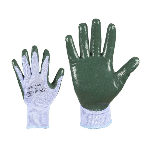 Art. 166 - wear-resistant knitted work gloves, palm coated with foam nitrile rubber