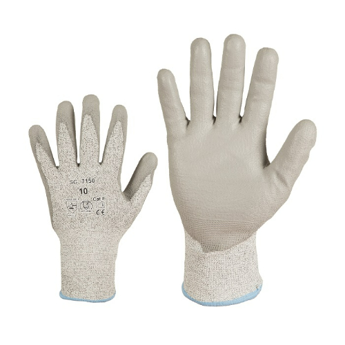 Art. 7150 - cut-resistant work gloves, palm coated with polyurethane, cut resistance level D
