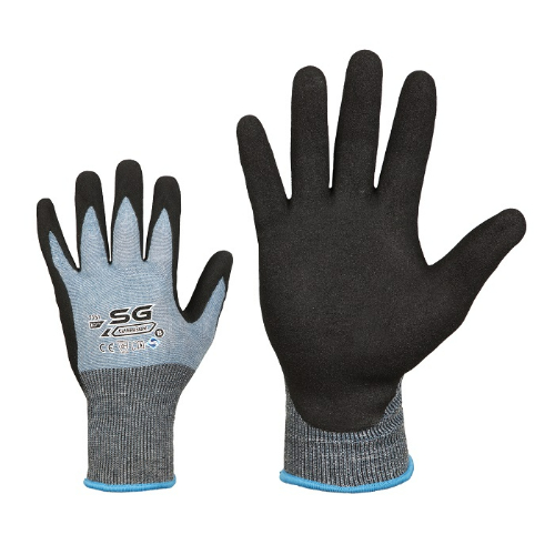 Art. 7151 - modern cut-resistant work gloves, palm coated with rough foam nitrile rubber, cut resistance level B