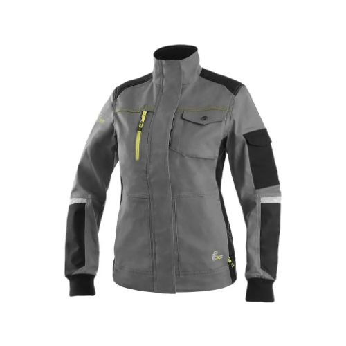 Art. CA1010-029-710 - naiste jakk CXS STRETCH, hall/ must/ kollane
