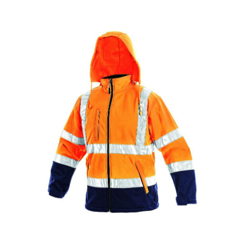 Art. CA1110-002-205 - high-visibility softshell jacket CXS DERBY, neon orange-blue