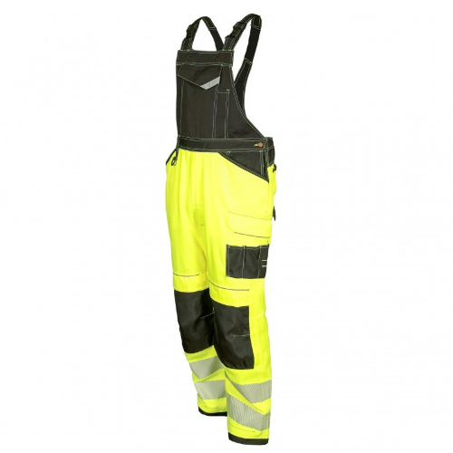 Art. TA-EASYGOBIBYE - high-visibility dungarees CANNYGO EASYGO, neon yellow, class 2