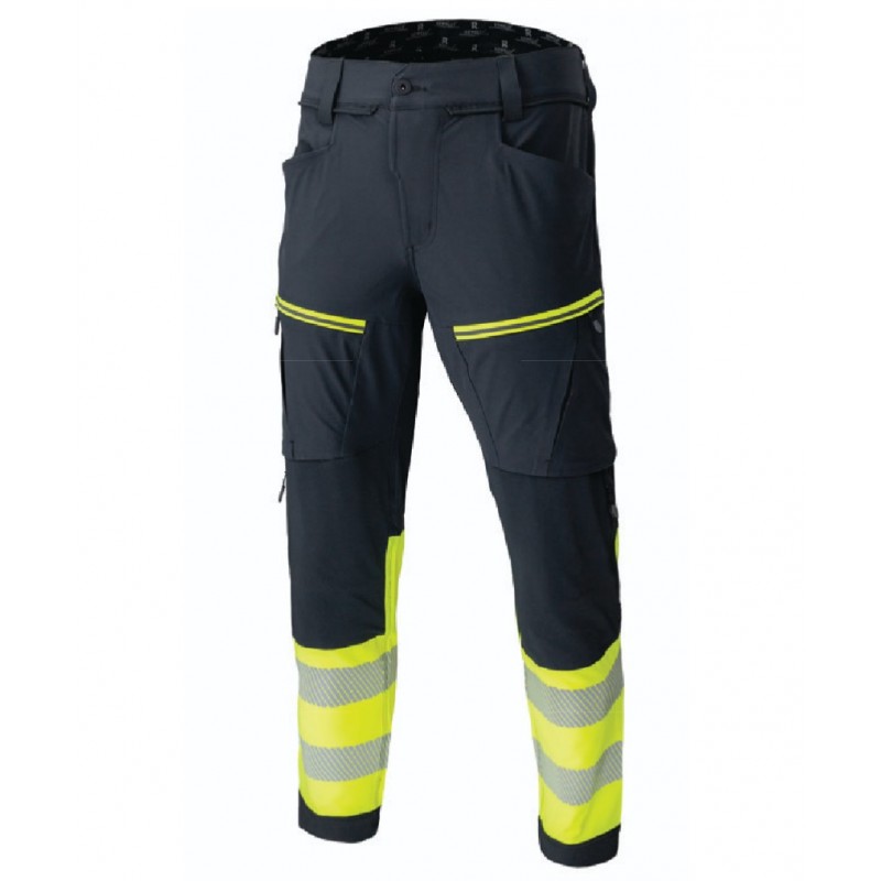 Art. TA-KEDP-ULTRAGL - vööpüksid  STRETCH ULTRA  HI-VIS REWELLY, must/neoonkollane