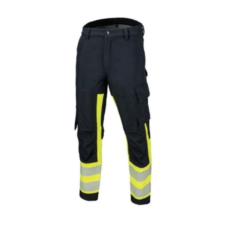 Art.. TA-KEZP-BERGJG - softshell  talve vööpüksid BERGO CANNYGO, must/neoonkollane