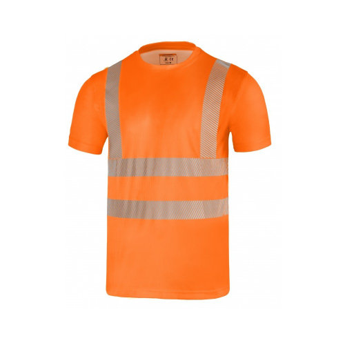Art. TA-MAVM-COTOR - t-särk COTTON LIGHTGO PRINT, kõrgnähtav, neoonoranž
