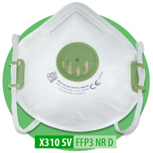 Art. X310SV - respirator OXYLINE FFP3 NR D with valve